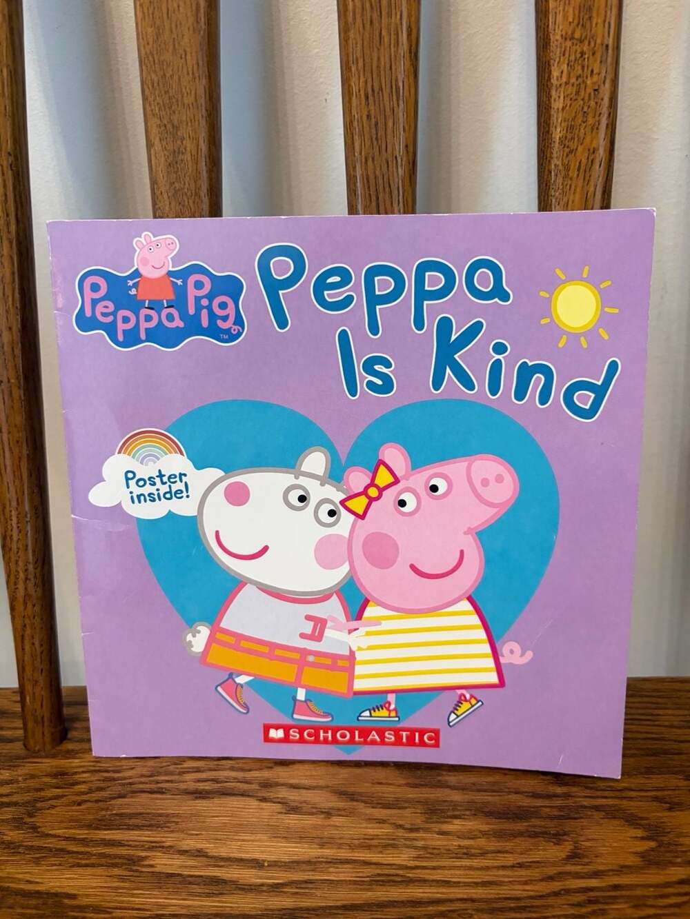 Peppa Pig: Peppa Is Kind Scholastic Paperback Storybook with Poster